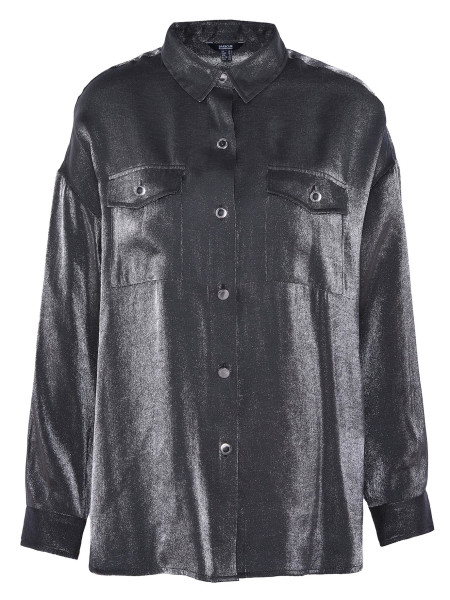 Della Satin Long-Sleeved Shirt Della Satin Long-Sleeved Shirt