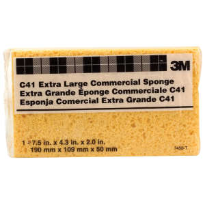 3M,  Commercial Size Sponge 7456-T C41, 7.5 in X 4.375 in X 2.06 in, 24/case