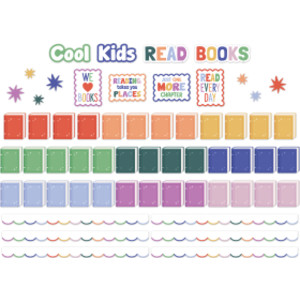 Color Crush Cool Kids Read Books Mini Bulletin Board