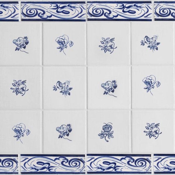 17th century: maiolica de delft | piccola fiorella deco | pattern five 