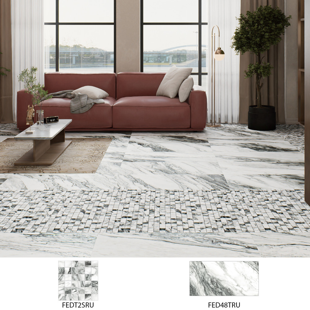 Touche 2″ Square Zebre 11-3/4 in. x 11-3/4 in. Porcelain Mosaic Tile