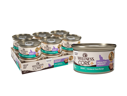 Wellness CORE+ Healthy Weight Chicken & Tuna Front packaging