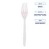 Boardwalk, Heavyweight Polypropylene Cutlery, Fork, White