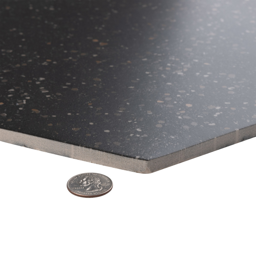 Palazzo Hex Nero 14-1/8 in. x 16-1/4 in. Porcelain Floor and Wall Tile