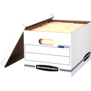 Stor/File Storage Box with Lift-Off Lid, Letter/Legal, 12 x 10 x 15 Inches