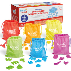 Rainbow Lowercase Magnetic Letters, 6 Sets of 42 Letters