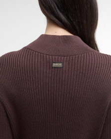 Mini-abito in maglia Kaia Chocolate
