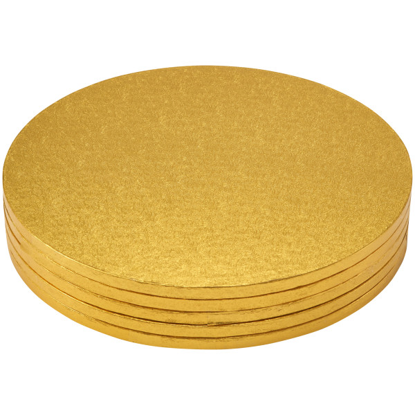 14" Round Gold Foil Cake Board