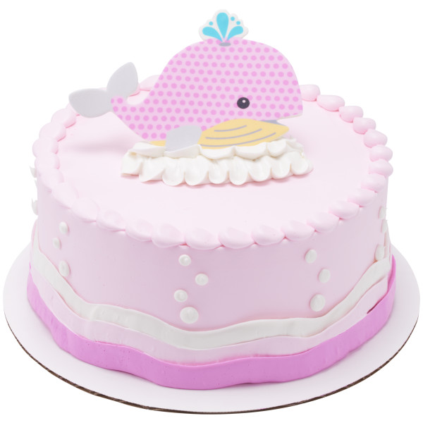 Large Pink Baby Whale Sweet Décor® Edible Decorations