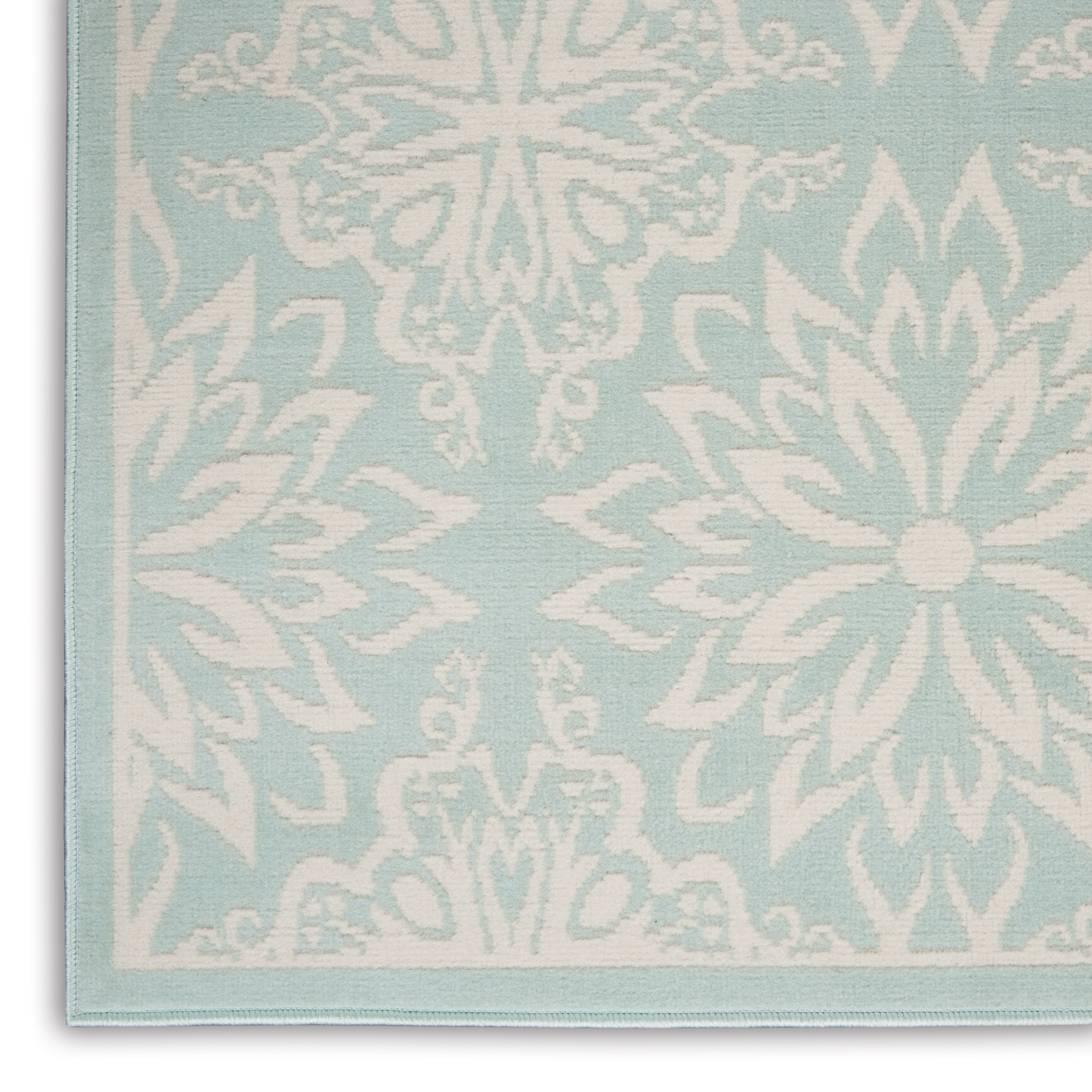 Nourison Jubilant 6' x 9' Ivory Green Farmhouse Indoor Rug