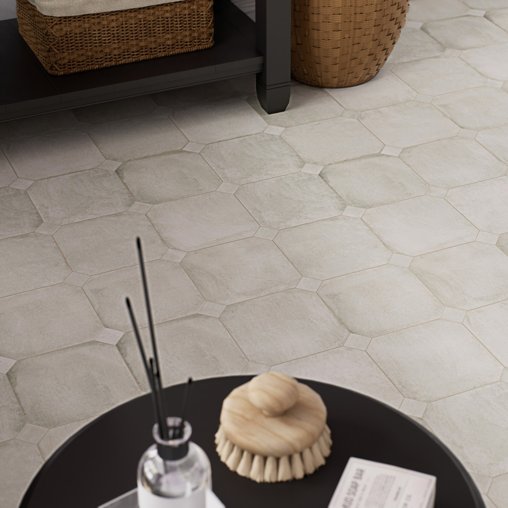 Laverton Taco Nieve 1-5/8 in. x 1-5/8 in. Porcelain Floor and Wall Tile