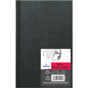 Artist Series Sketch Art Book, Black Cover, Hardbound, 108 Sheet, 4x6 inch, 1 Count