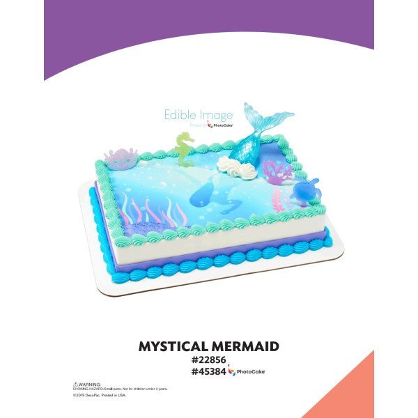 Mystical Mermaid The Magic of Cakes® PhotoCake® Enhanced Background Page