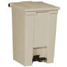 Rubbermaid Commercial, Legacy, Step-on, 12 gal, Plastic, Beige, Rectangle, Receptacle