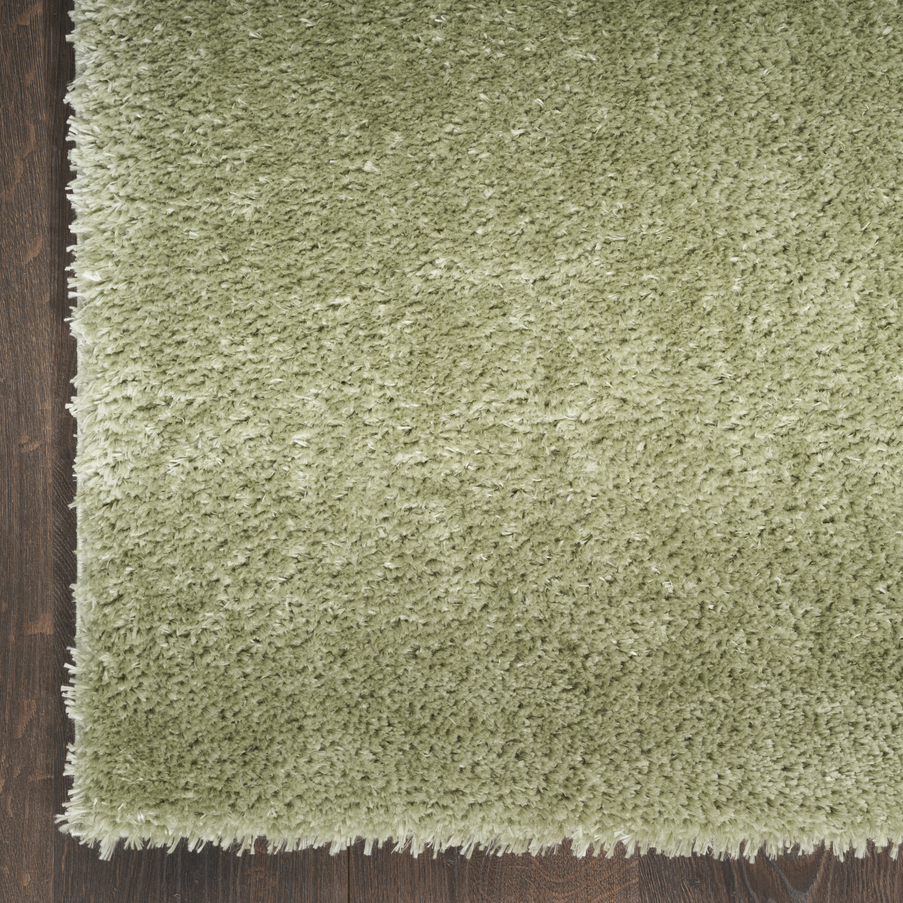Nourison Pacific Shag 5'3" x 7'3" Green Shag Indoor Rug