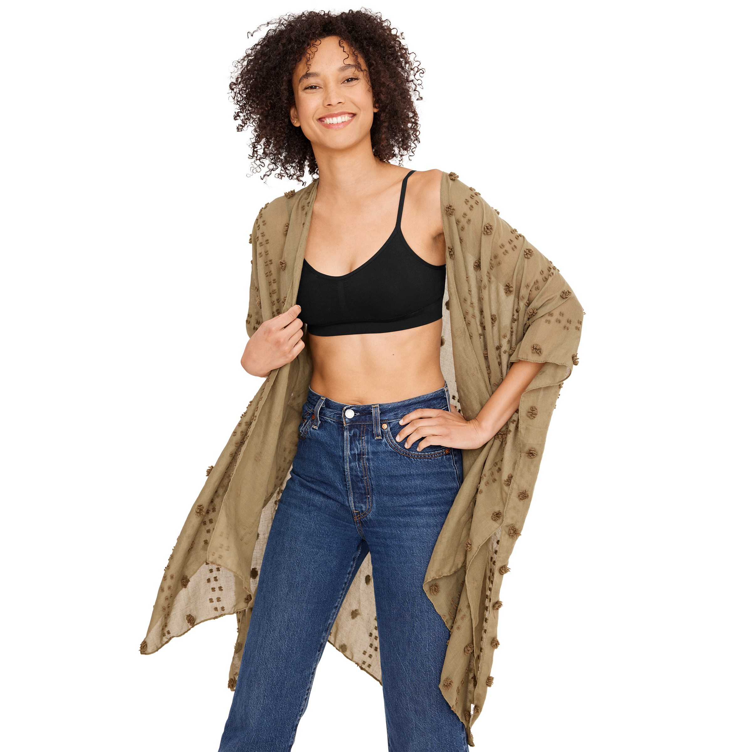 Jockey Women's Seamfree Modern Micro Stretch Cami Strap Bralette