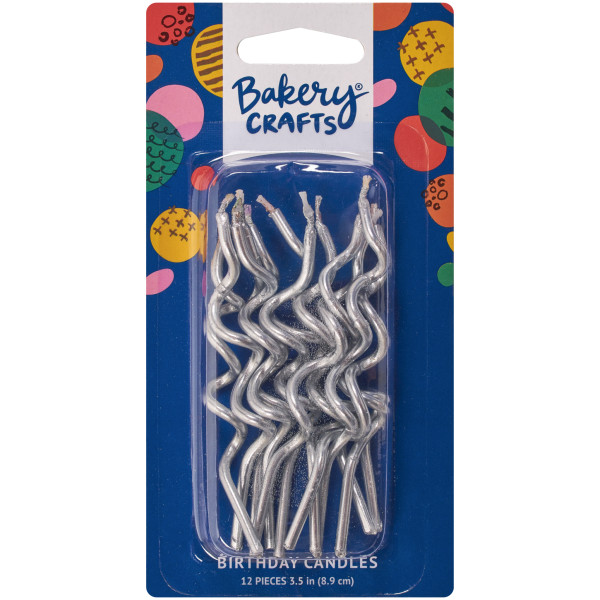 Metallic Swirl Shaped Candles