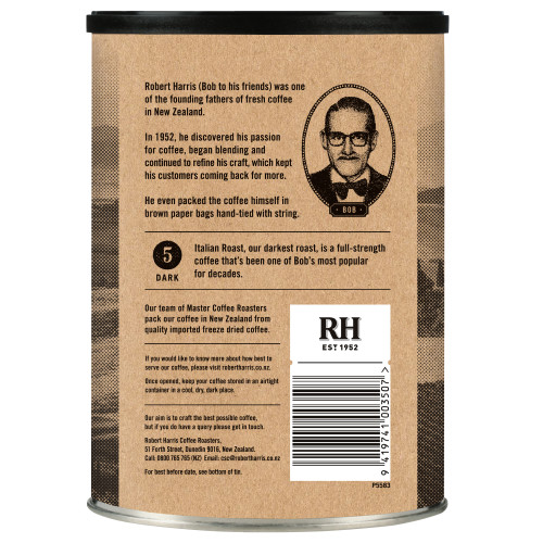 Robert Harris® Italian Roast Freeze Dried Instant Coffee 400g 