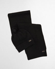 Ramside Beanie and Scarf Gift Set Black
