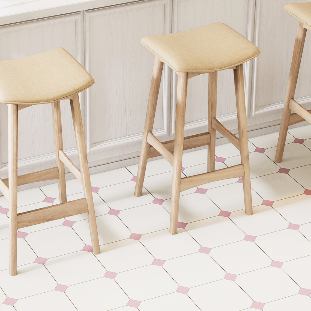 Vaudeville Taco Pink 1-5/8 in. x 1-5/8 in. Porcelain Floor and Wall Tile
