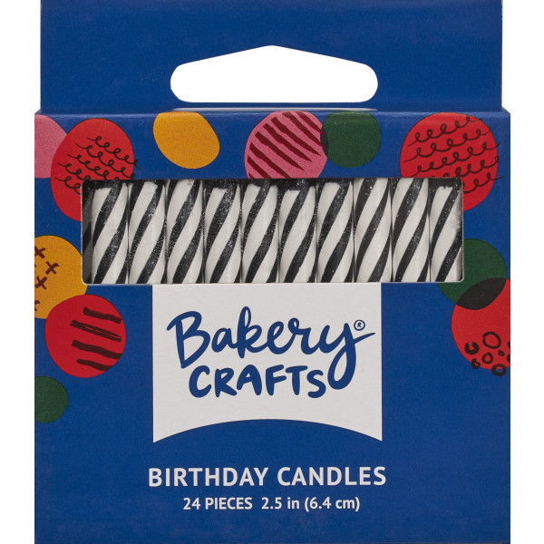 Black Spiral Smooth & Spiral Candles