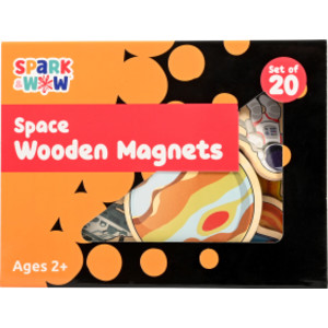 Spark & Wow Wooden Magnets - Space