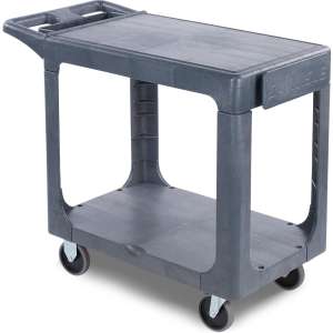 Carlisle,  2 Shelf Utility Cart, Gray