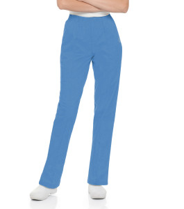 Landau Essentials 2 Pocket Scrub Pants for Women: Classic Relaxed Fit, Elastic Waist 8320-