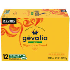 Gevalia Signature Blend Decaf Mild 100% Arabica Coffee K-Cup Pods, 12 ct Box