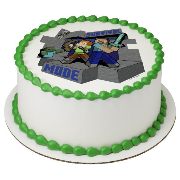 MINECRAFT Survival Mode PhotoCake® Edible Image®
