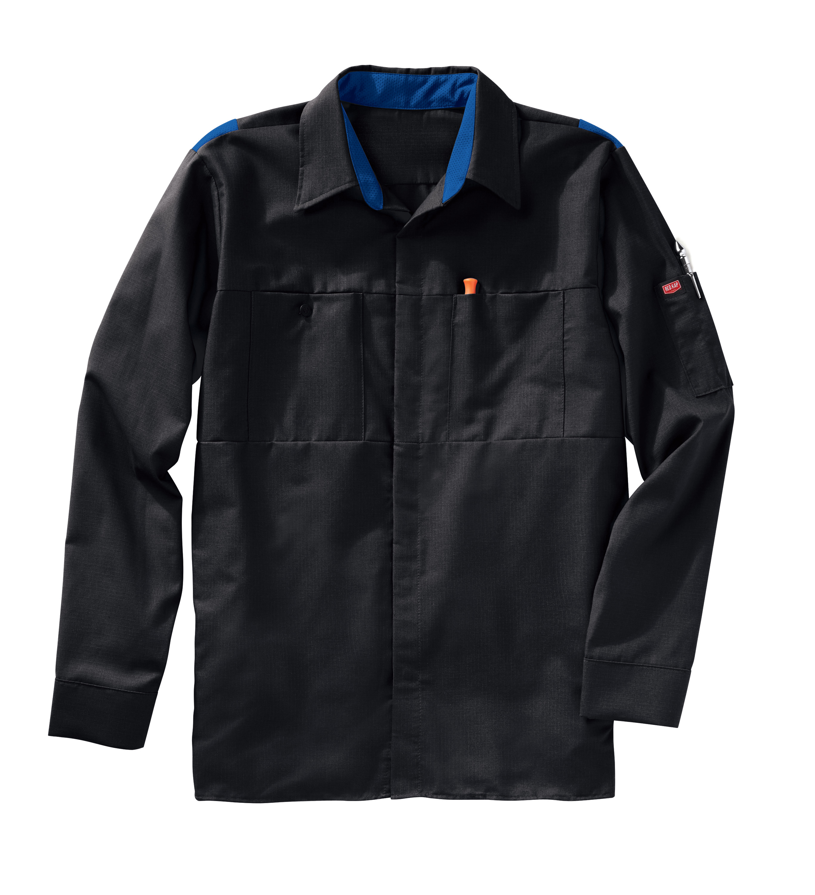 Red Kap Men's Long Sleeve Performance Plus Shop Shirt with OilBlok Technology - Picture 12 of 33