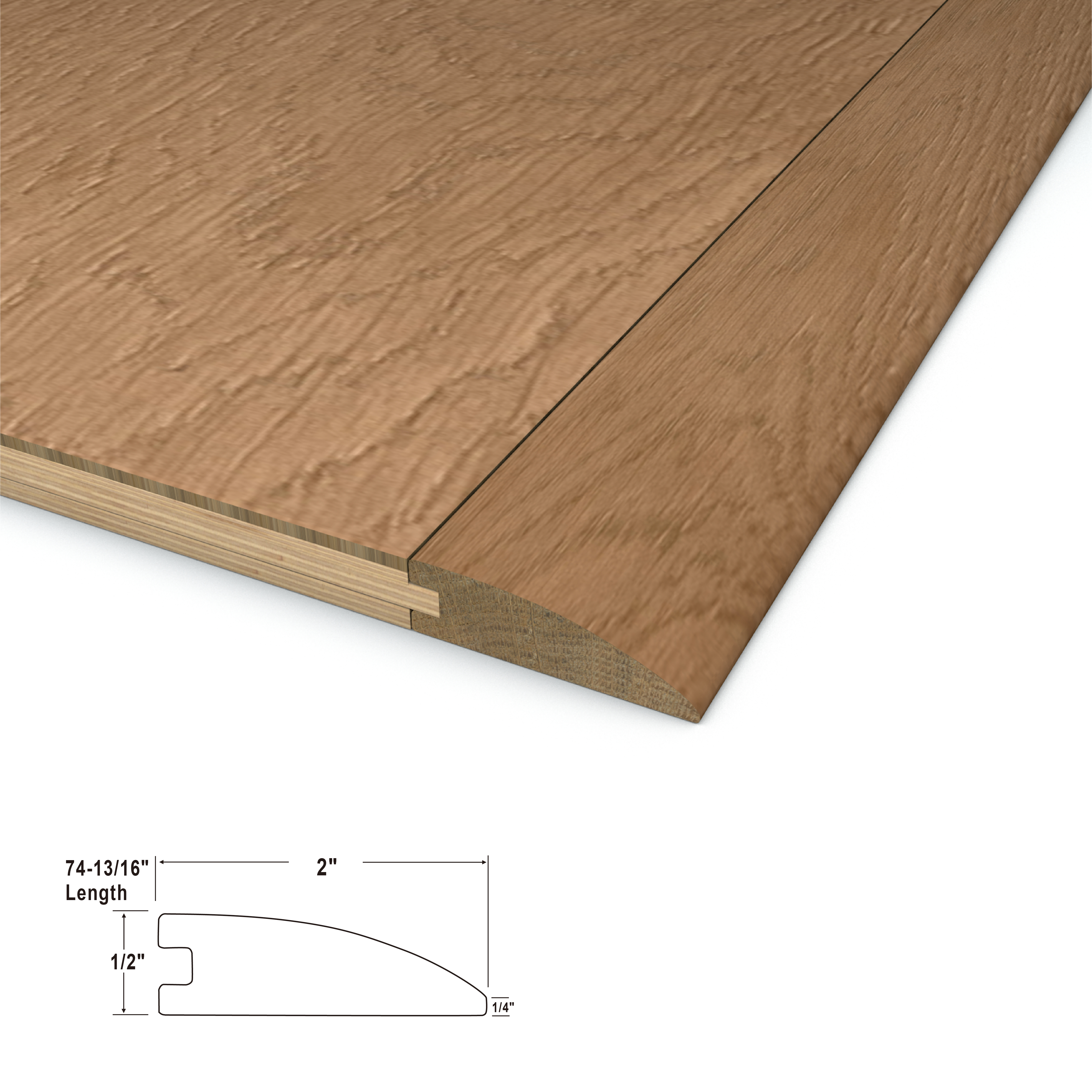 Pacific Crush Cali Hardwoods Reducer Flush view 3