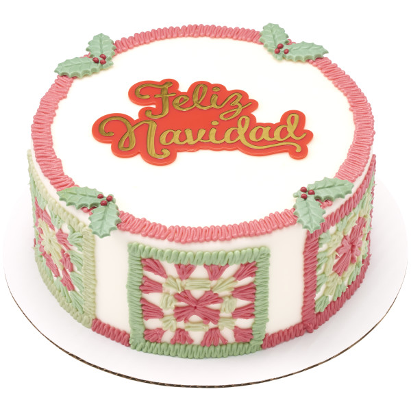Feliz Navidad Metallic Layon