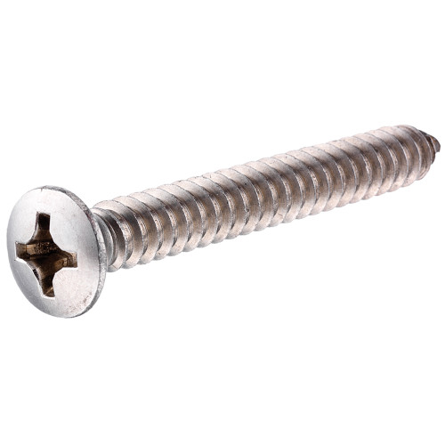 18-8 Stainless Steel Oval Head Phillips Sheet Metal Screw #4 x 3/8