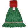 Hillyard, High Performance Blend Looped-End Wet Mop Head with 5" Headband, Large, Green