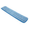 Rubbermaid Commercial, HYGEN, Microfiber Hook & Loop Mop, 24"W, Blue