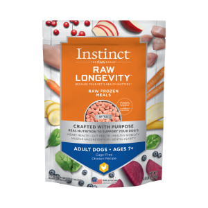 Raw Longevity Adult Ages 7+ Frozen Chicken Bites Dog Food