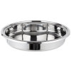 6-quart replacement stainless steel food pan for Intrigue® round induction chafer
