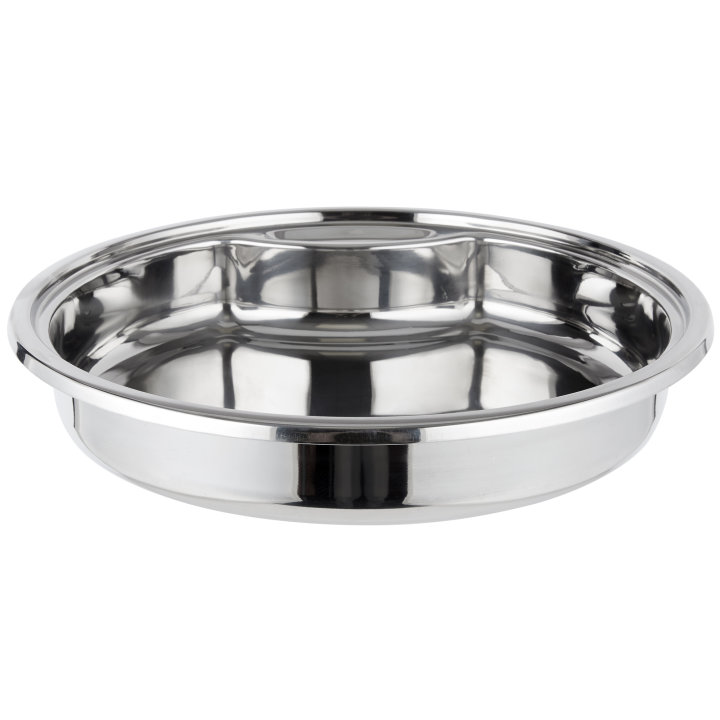 6-quart replacement stainless steel food pan for Intrigue® round induction chafer