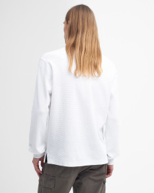 Barbour x Baracuta Henley Relaxed T-Shirt White