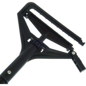 Carlisle, Flo-Pac, Vinyl Coated Metal Side-Gate Mop Handle, 60", Black