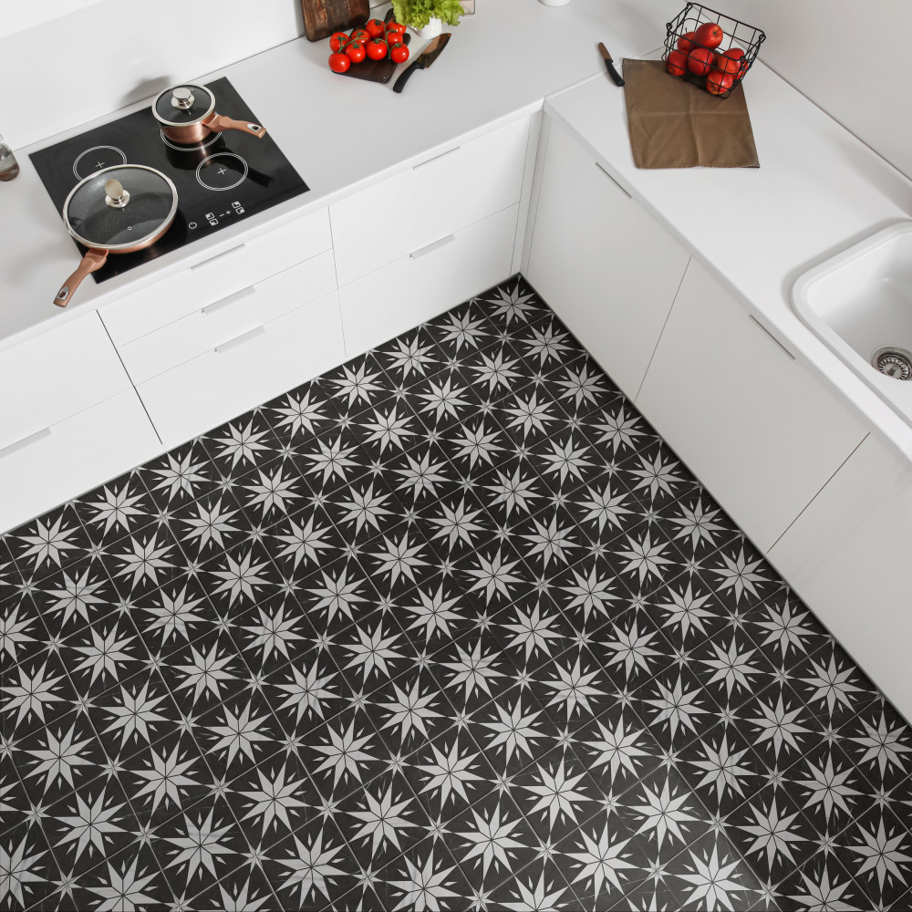 Ursino Star Carrara 7-7/8 in. x 7-7/8 in. Porcelain Floor and Wall Tile