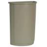 Rubbermaid Commercial, Untouchable, 21 gal, Resin, Beige, Round, Receptacle