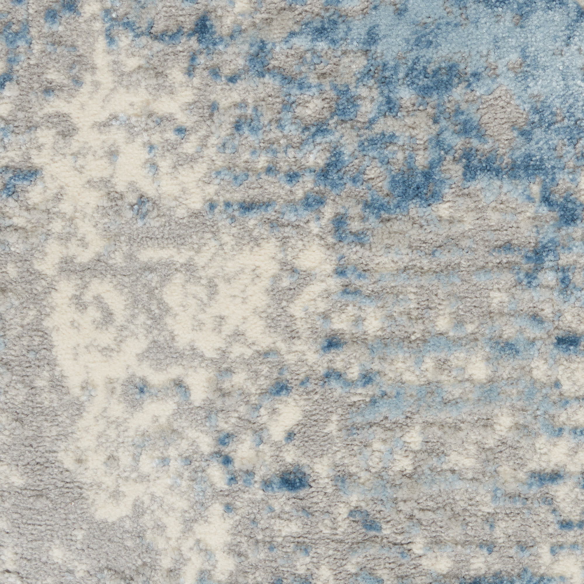 Nourison Solace 5'3" x 7'3" Ivory Grey Blue Modern Indoor Rug