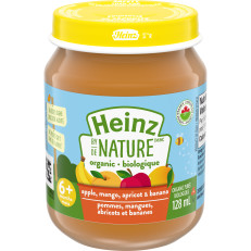 Heinz by Nature Organic Baby Food - Apple, Mango, Apricot & Banana Purée image