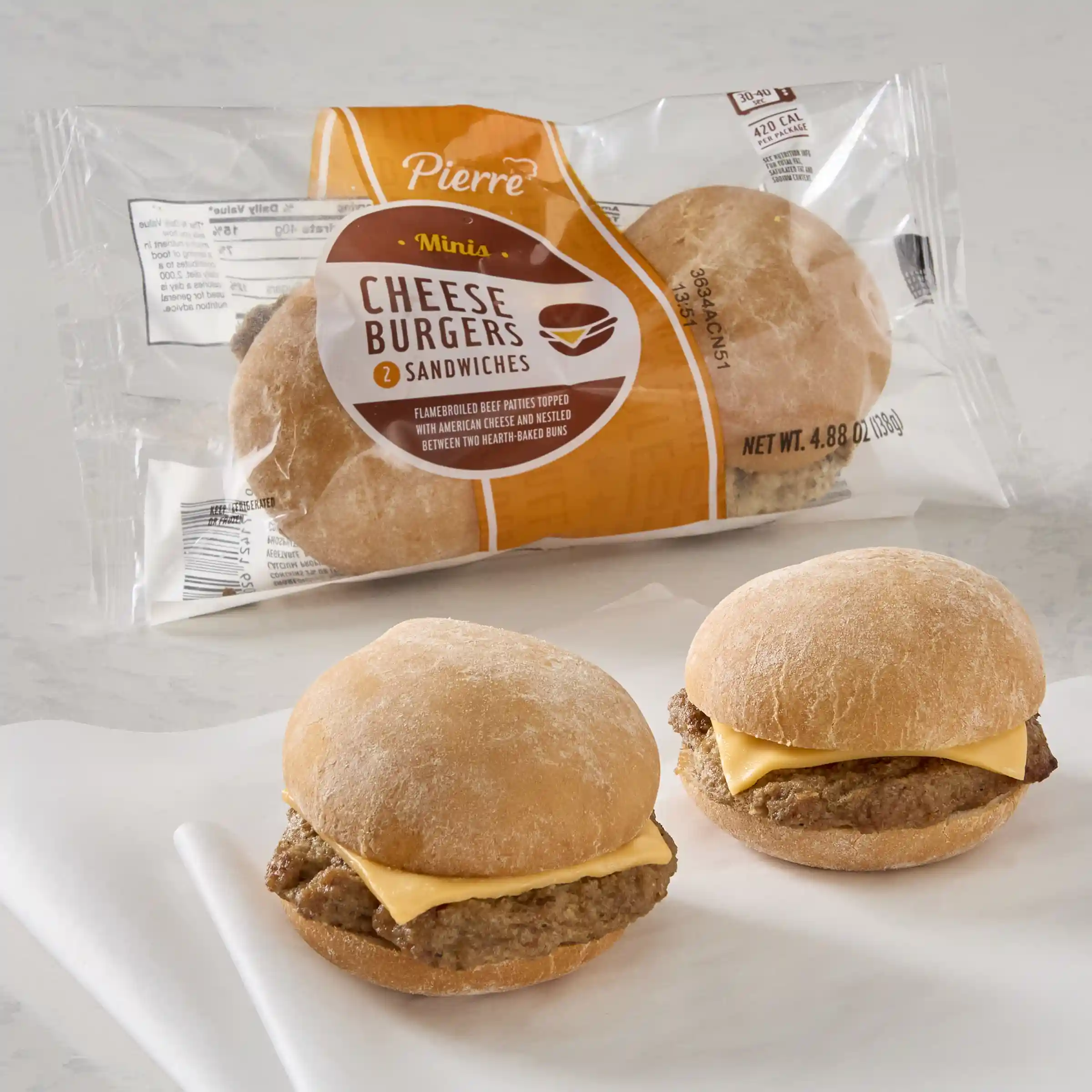 Pierre® Mini Twin Cheeseburgers_image_1