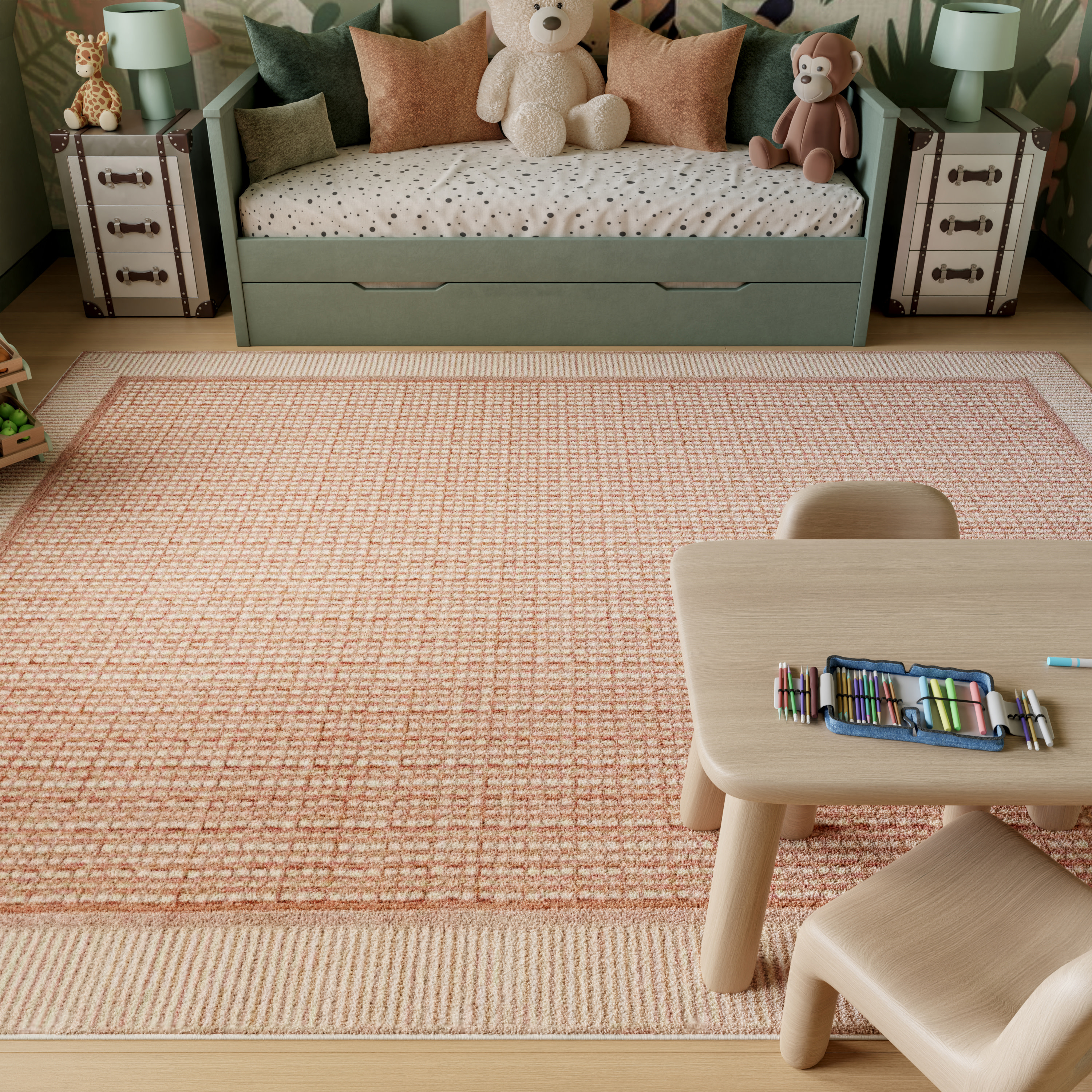 Nourison Nordic 8' x 10' Brick Ivory Modern Indoor Rug