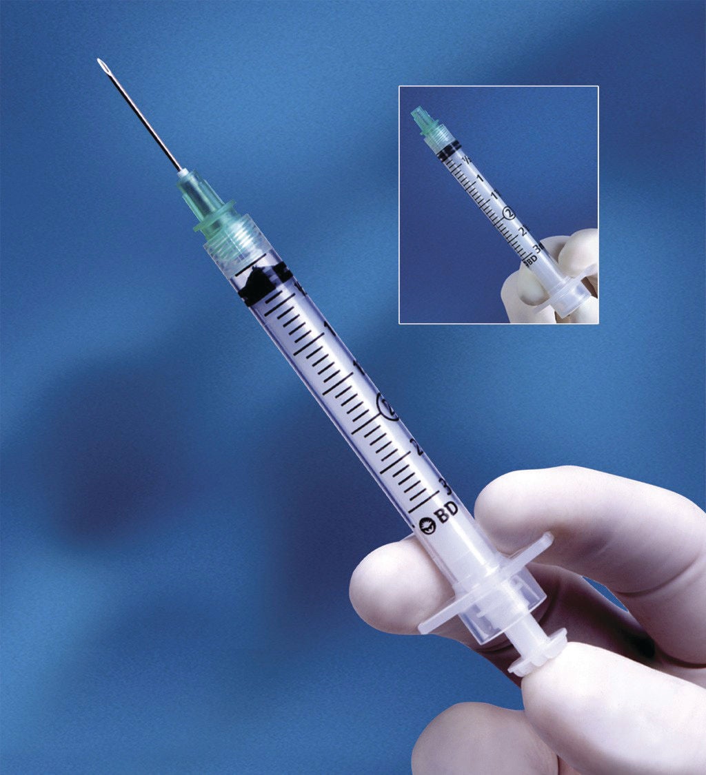 Integra™ Syringe with Hypodermic Needle, 23 Gauge, 1-Inch Length