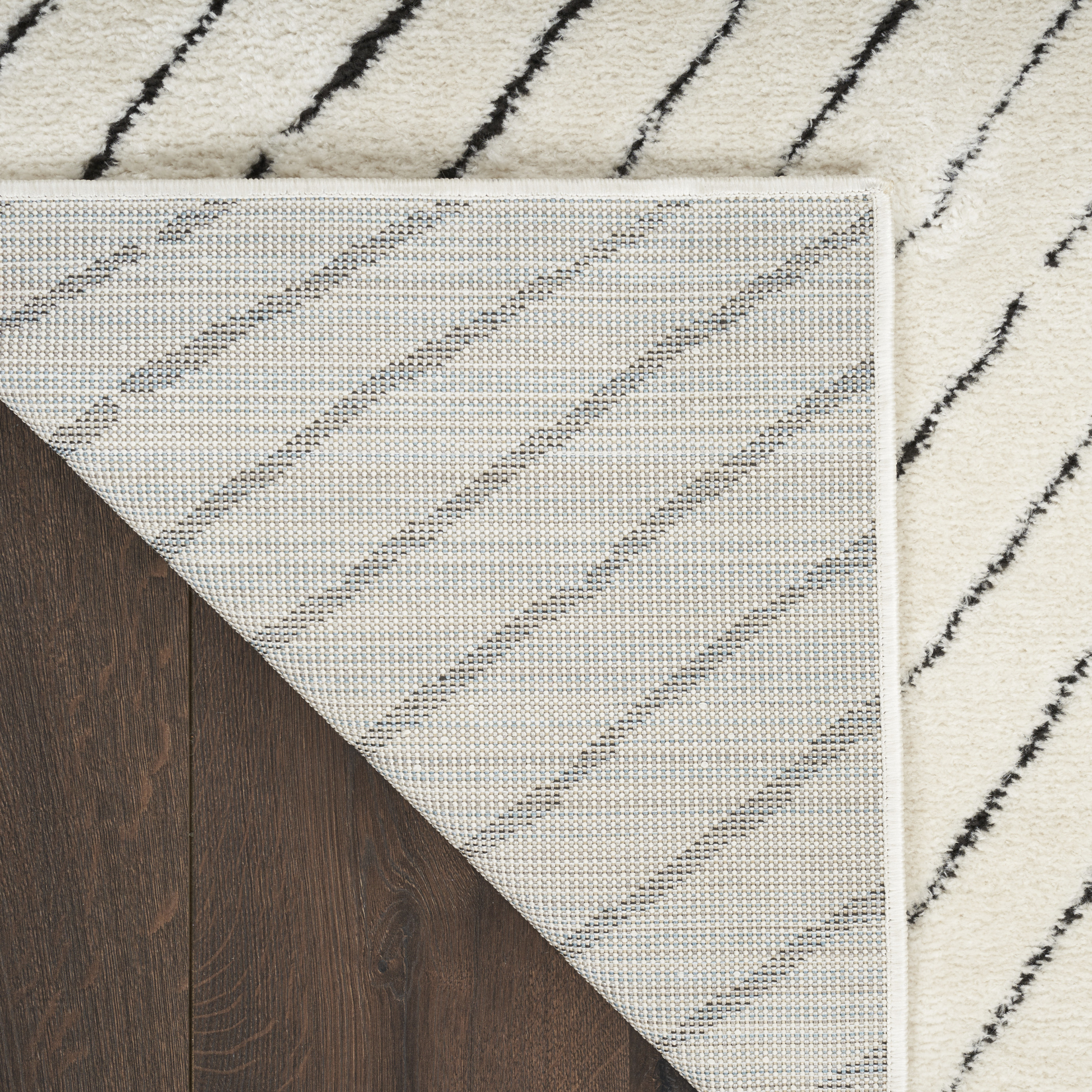 Nourison Modern Comfort 7'10" x 9'10" Ivory Black Scandinavian Indoor Rug