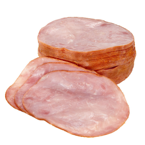 BREAD READY(r) Ham, Buffet, Hardwood Smoked, Honey, Premium, Water Added, 1 oz slices, 4/3 lb . C1C0 - Front Center Out of Package (Hi Res)